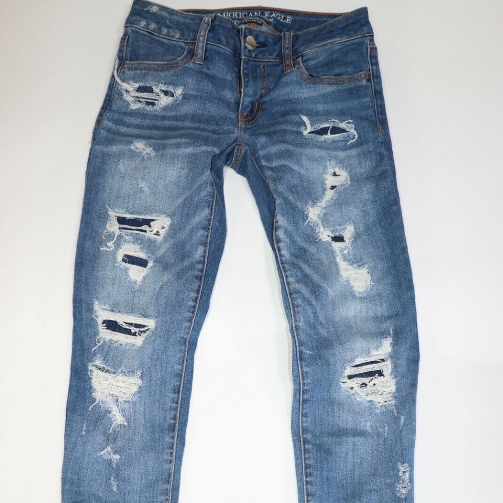 American Eagle Women Super Stretch Super Low Jeggi
